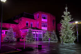 Outdoor lighting at St Gemma's Hospice Virtual Light Up a Life Event 2020